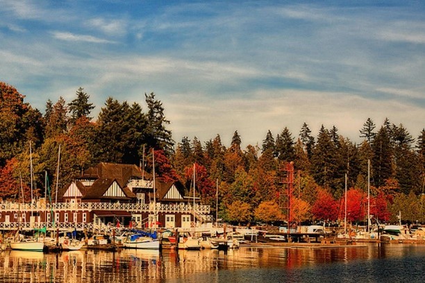 Fall in Stanley Park Seawall